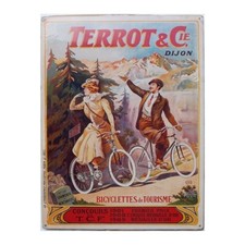 Plaque métal publicitaire