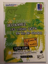 LOISIRS UCPA ILE DE FRANCE  publicité  carte postale 