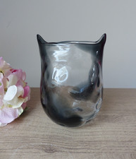 Vase Hibou en Verre Soufflé