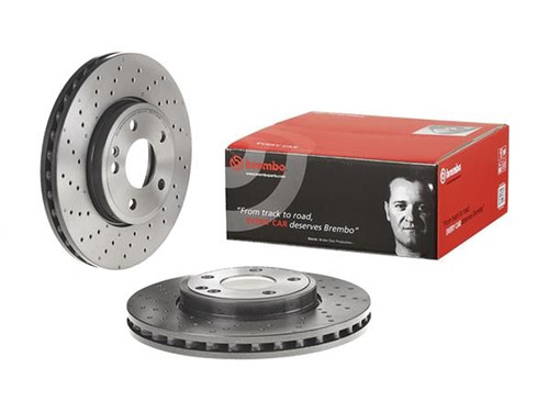 Paire disques frein avant - disques,