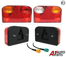 Paire 12v Feu de Stop Arrière Clignotant Marche Brouillard Lampes Remorque Truck