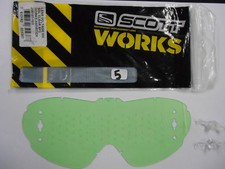 ECRAN CLAIR MASQUE LUNETTE CROSS SCOTT MX LENS VOLTAGE WORKS ANTISTICK 