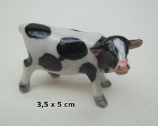 vachette en céramique, miniature de collection, koe, kow, bébé vache, B1-18