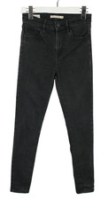 JEANS Super Skinny Taille Haute LEVI'S Femme W27/~L28 Denim Noir Stretch