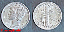 USA ! One Dime Mercury 1942 (