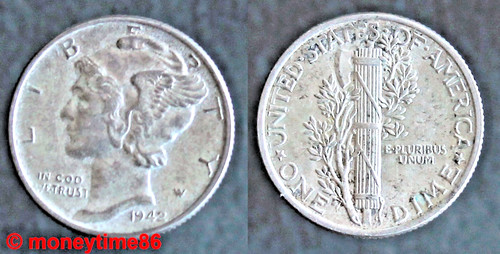 Usa one dime mercury 1942 - usa,