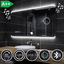 Miroir Salle De Bain Lumineux LED MODENA | BLUETOOTH | HORLOGE | INTERRUPTEUR