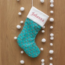 Chaussette ou Botte de Noël 9 / Brodée / Prénom & fil au choix / Made in France.