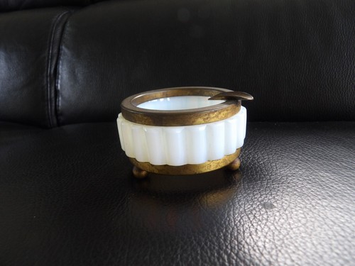 Cendrier verre opalescent - verre,