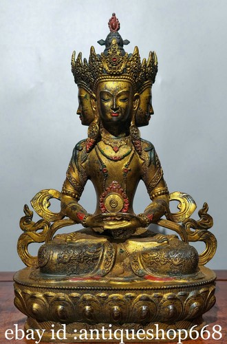 Vieux tibet bronze or - 12",