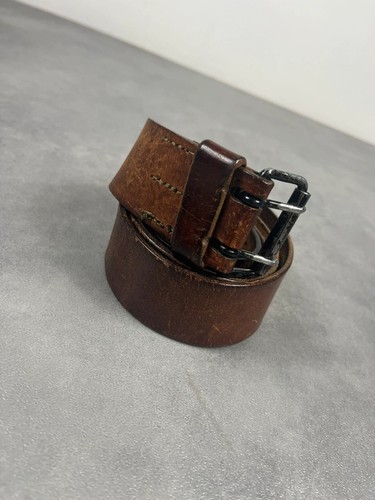 Ceinture cuir épais marron
