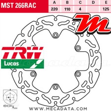 Disque de frein Arrière TRW