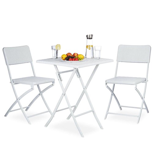 Ensemble table 2 chaises - table,
