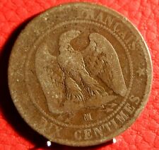10 centimes, Napoléon III, Second Empire, 1856MA