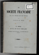 DU BLED - LA SOCIETE FRANCAISE DU XVIè AU XXè - LIVRE ANCIEN HISTOIRE