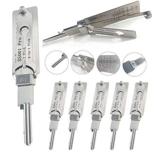Stainless steel key - 2-in-1,