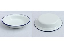 PLAT  EMAIL - ASSIETTE - CAMPING  - CUISINE - ENAMEL DISH - ANCIEN - VINTAGE - E