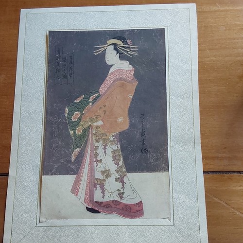 Estampe japonaise sur papier
