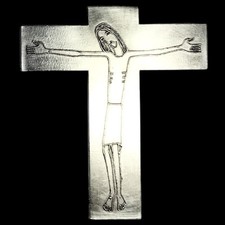 Superbe Grande Croix Pendentif