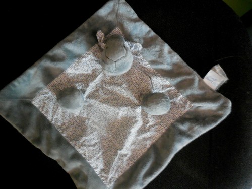 Doudou plat mouton gris - plat,