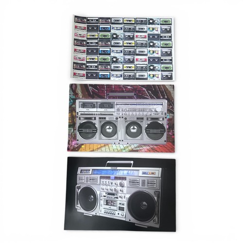 Vintage boombox poster lot - vintage,