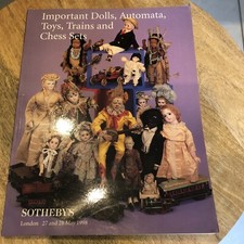 Ancien Livre Catalogue Vente Aux Enchères SOTHEBY’S Poupee Train Automate Jouet