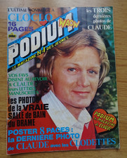 PODIUM AVRIL 1978 CLAUDE FRANÇOIS , DERNIERES PHOTOS COMPLET + 2 PHOTOS
