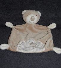 ?Doudou Plat Ours BABY FEHN BABYSUN Beige Etoile Ecru Teddy Bär Mouchoir TTBE