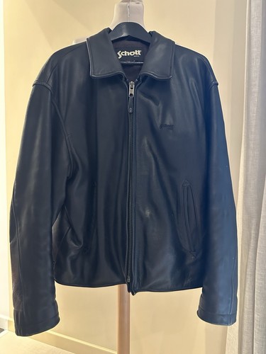 Blouson aviateur cuir noir - cuir,