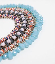 ZARA COLLIER PLASTRON PERLES