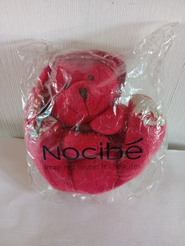 Peluche doudou ours rouge - peluche,