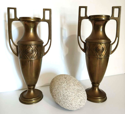 Paire vases art déco en - de,