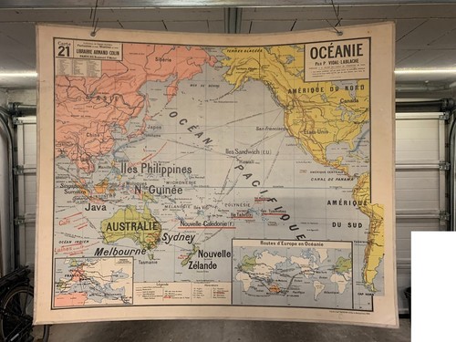 Ancienne affiche carte - ancienne,