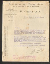 IVRY-sur-SEINE (94) EXPLOITATIONS FORESTIERES / BOIS "F. GERFAUX" 1920