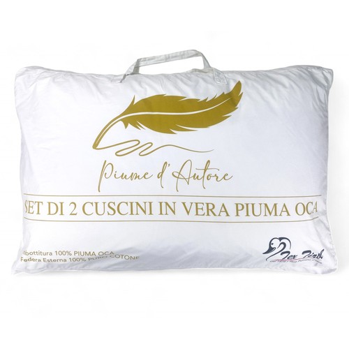 Oreillers plumes lot de 2 - oreillers, en