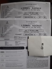 billet pour le concert de Lionel RiCHIE