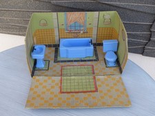 ANCIENNE SALLE de BAIN de POUPEE en COFFRET - JOUET PLASTICO de MARSEILLE