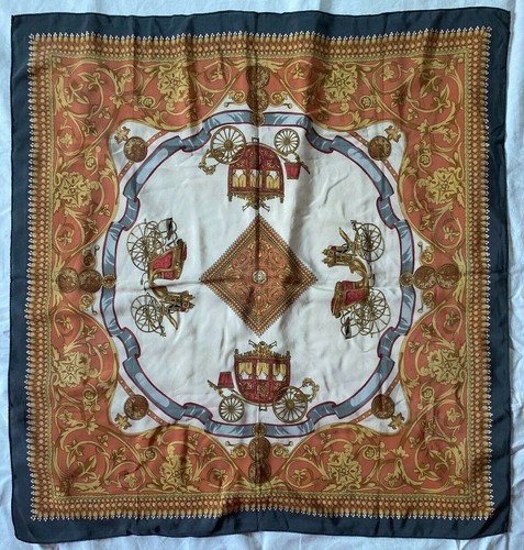 Foulard soie vintage - soie,