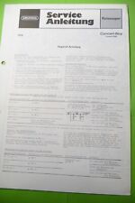 Service Manuel D'Instructions