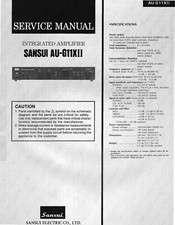 Service Manuel D'Instructions