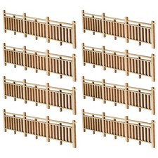  10 Pcs Garde-corps En Bois Cloture Jardin Micro Landscape Clôture