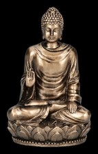 Sakyamuni En Miniature Figurine - Bouddha Dans Du Lotus - Veronese Spirituel