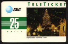 25U Carte Téléphonique De Noël 1992 Du Centre Rockefeller (Espagnol)
