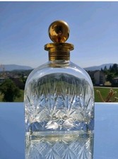 Carafe À Whisky Ou Flacon A Alcool Cristal Wmf Bouchon Dore
