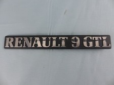 RENAULT 9 GTL  emblème logo sigle insigne monogramme hayon coffre en plastique