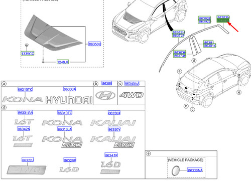 Hyundai kona mk1 cadre - hyundai,