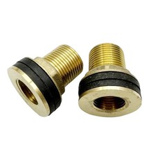 2PCS Raccords en Laiton avec 4 Joints pour Robinets Réservoirs Maison Plomberie