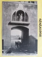 FRANCE Carte Postale Ancienne 35 - SAINT MALO La GRANDE PORTE Vue Intérieure