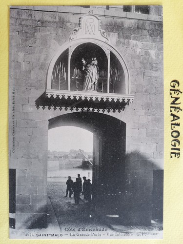 France old postcard saint - 35,