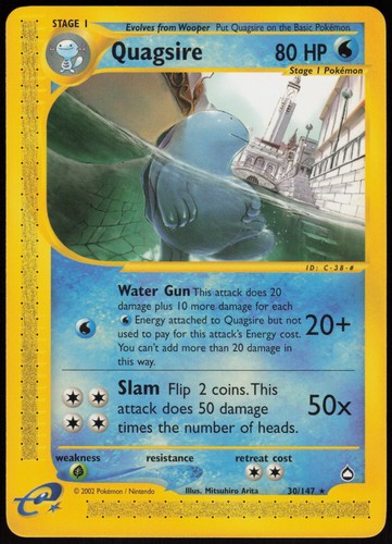 Quagsire 147 aquapolis rare - quagsire,
